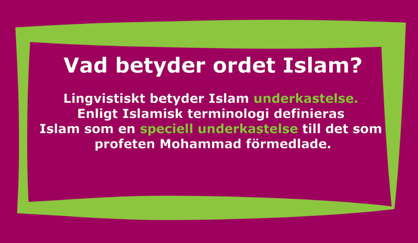 Vad betyder islam