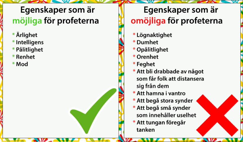 profeternas egenskaper