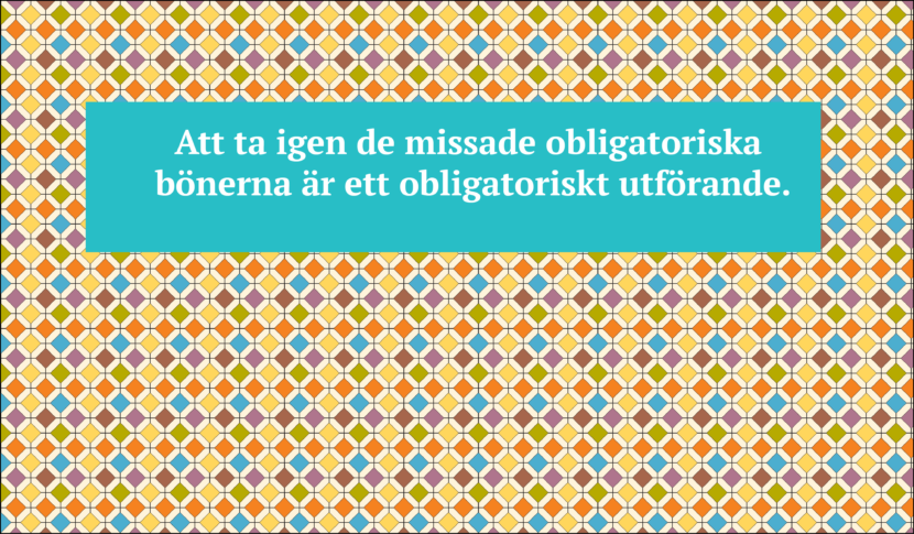 ta igen missade böner