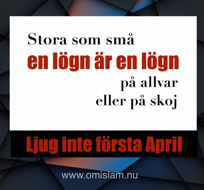 att ljuga första april