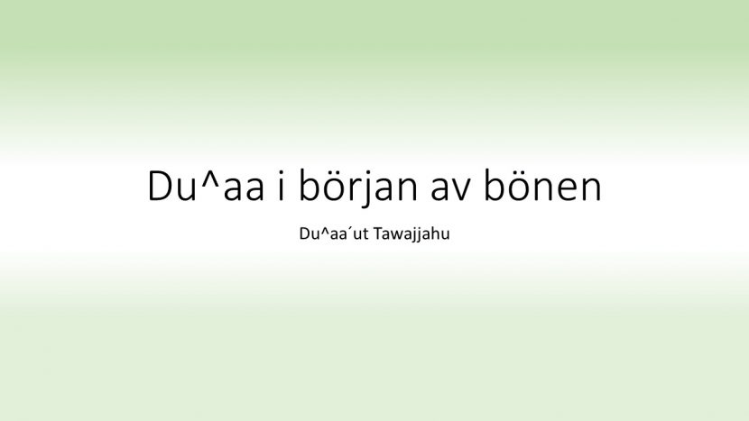 du^aa i bön