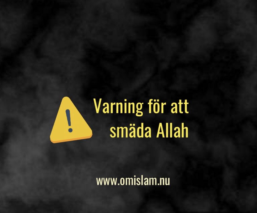 varning för att smäda Allah